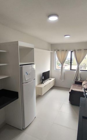 Apartamento para alugar com 42m², 1 quarto e 1 vaga