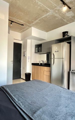 Studio para alugar com 21m², 1 quarto e sem vaga Studio para alugar com 21m², 1 quarto e sem vagaSala/Quarto