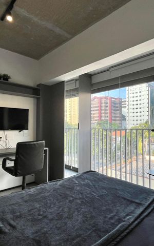 Studio para alugar com 21m², 1 quarto e sem vaga Studio para alugar com 21m², 1 quarto e sem vagaSala/Quarto