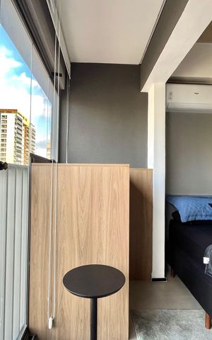 Studio para alugar com 21m², 1 quarto e sem vaga Studio para alugar com 21m², 1 quarto e sem vagaVaranda
