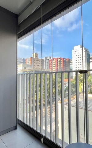 Studio para alugar com 21m², 1 quarto e sem vaga Studio para alugar com 21m², 1 quarto e sem vagaVaranda