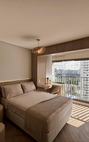 Studio para alugar com 25m², 1 quarto e sem vaga Studio para alugar com 25m², 1 quarto e sem vagaStudio