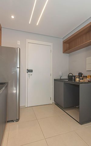 Apartamento à venda com 27m², 1 quarto e sem vaga Apartamento à venda com 27m², 1 quarto e sem vagaSala - Cozinha Integrada