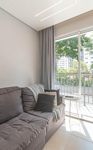 Apartamento à venda com 27m², 1 quarto e sem vaga Apartamento à venda com 27m², 1 quarto e sem vagaSala - Cozinha Integrada