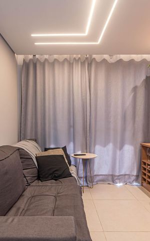 Apartamento à venda com 27m², 1 quarto e sem vaga Apartamento à venda com 27m², 1 quarto e sem vagaSala - Cozinha Integrada