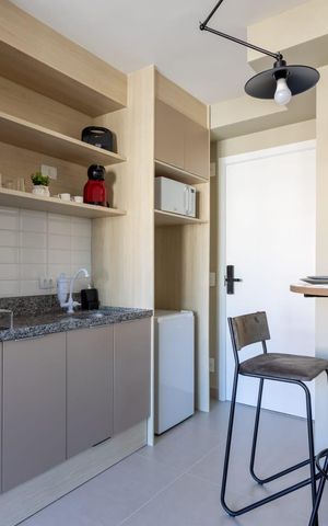 Apartamento para alugar com 28m², 1 quarto e sem vaga Apartamento para alugar com 28m², 1 quarto e sem vagaCozinha