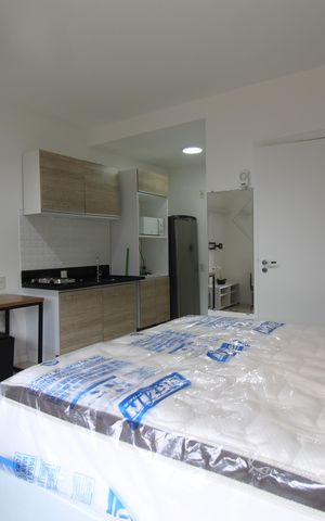 Studio à venda com 27m², 1 quarto e sem vagaSala/Quarto