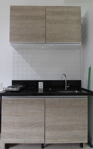 Studio à venda com 27m², 1 quarto e sem vagaCozinha