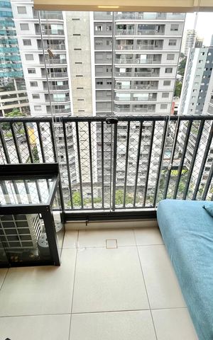 Studio à venda com 28m², 1 quarto e sem vaga Studio à venda com 28m², 1 quarto e sem vagaVaranda