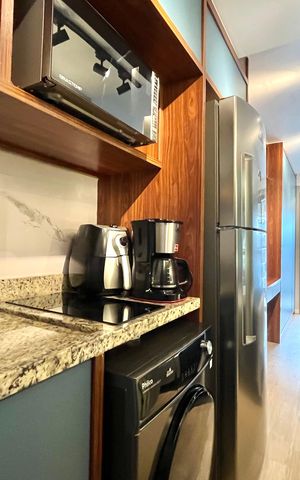 Studio à venda com 28m², 1 quarto e sem vaga Studio à venda com 28m², 1 quarto e sem vagaCozinha