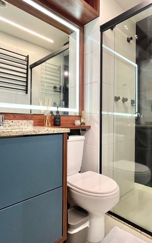 Studio à venda com 28m², 1 quarto e sem vaga Studio à venda com 28m², 1 quarto e sem vagaBanheiro