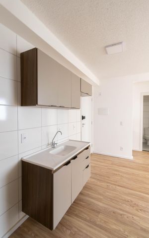 Apartamento à venda com 35m², 2 quartos e sem vaga Apartamento à venda com 35m², 2 quartos e sem vagaCozinha e Área de Serviço