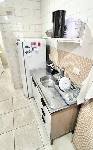 Apartamento à venda com 52m², 1 quarto e sem vagaCozinha