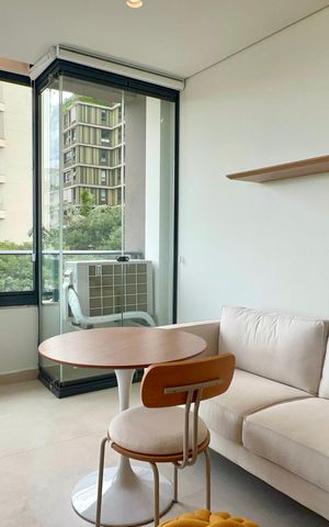 Studio para alugar com 33m², 1 quarto e sem vaga Studio para alugar com 33m², 1 quarto e sem vagaSala