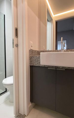 Apartamento à venda com 34m², 1 quarto e sem vaga Apartamento à venda com 34m², 1 quarto e sem vagaBanheiro