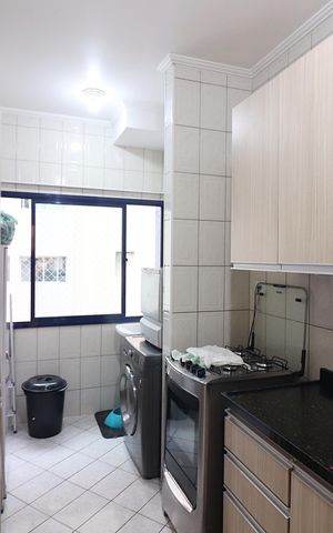 Apartamento para alugar com 60m², 2 quartos e 1 vagaCozinha e Área de Serviço