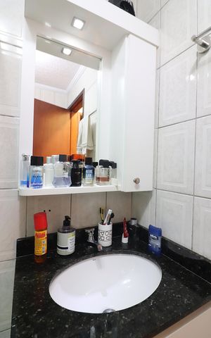 Apartamento para alugar com 60m², 2 quartos e 1 vagaBanheiro Social
