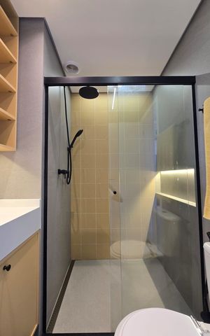 Apartamento à venda com 54m², 1 quarto e 1 vaga Apartamento à venda com 54m², 1 quarto e 1 vagaBanheiro