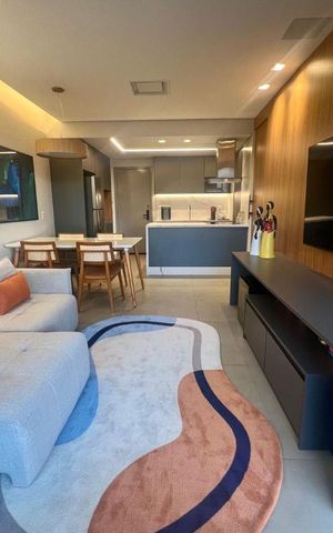 Apartamento à venda com 57m², 1 quarto e 1 vaga Apartamento à venda com 57m², 1 quarto e 1 vagaSala