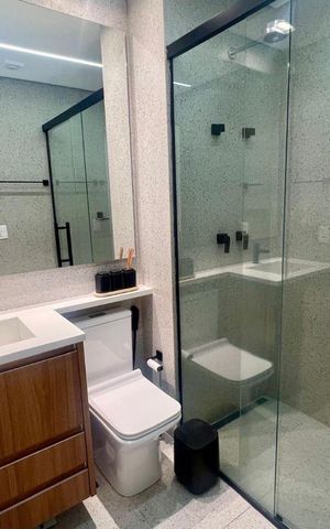 Apartamento à venda com 57m², 1 quarto e 1 vaga Apartamento à venda com 57m², 1 quarto e 1 vagaBanheiro