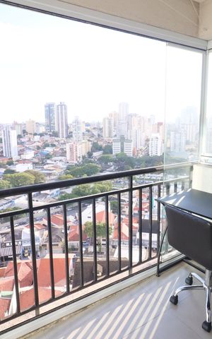 Apartamento para alugar com 41m², 1 quarto e 1 vagaVaranda da sala