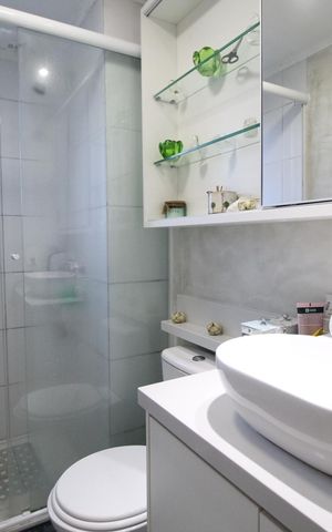 Apartamento para alugar com 79m², 2 quartos e 1 vagaBanheiro da Suíte 1