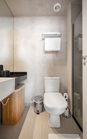 Apartamento para alugar com 25m², 1 quarto e sem vaga Apartamento para alugar com 25m², 1 quarto e sem vagaBanheiro