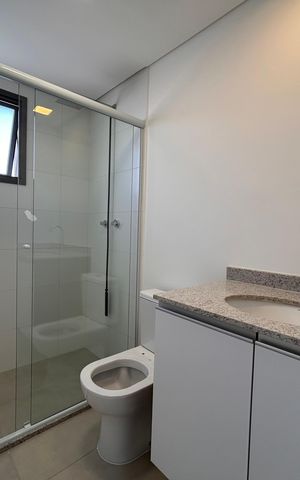 Apartamento para alugar com 77m², 3 quartos e 1 vaga Apartamento para alugar com 77m², 3 quartos e 1 vagaBanheiro da Suíte 1