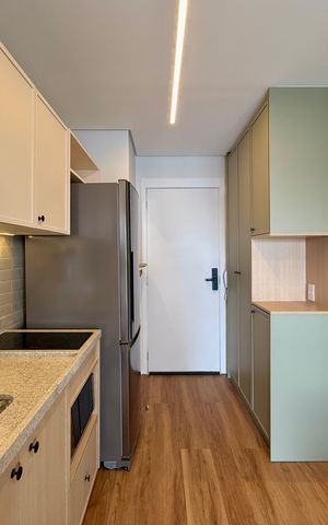 Studio para alugar com 25m², 1 quarto e sem vaga Studio para alugar com 25m², 1 quarto e sem vagaCozinha
