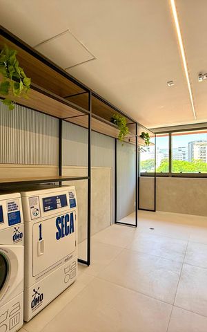 Studio para alugar com 25m², 1 quarto e sem vaga Studio para alugar com 25m², 1 quarto e sem vagaLavanderia