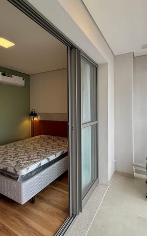 Studio para alugar com 25m², 1 quarto e sem vaga Studio para alugar com 25m², 1 quarto e sem vagaSacada