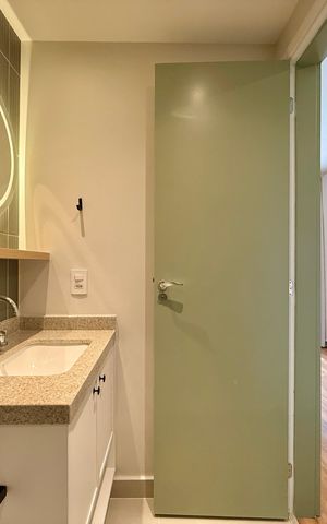 Studio para alugar com 25m², 1 quarto e sem vaga Studio para alugar com 25m², 1 quarto e sem vagaBanheiro