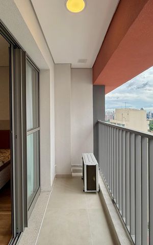 Studio para alugar com 25m², 1 quarto e sem vaga Studio para alugar com 25m², 1 quarto e sem vagaSacada