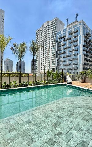 Studio para alugar com 25m², 1 quarto e sem vaga Studio para alugar com 25m², 1 quarto e sem vagaPiscina