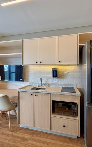 Studio para alugar com 25m², 1 quarto e sem vaga Studio para alugar com 25m², 1 quarto e sem vagaCozinha