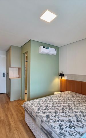 Studio para alugar com 25m², 1 quarto e sem vaga Studio para alugar com 25m², 1 quarto e sem vagaQuarto