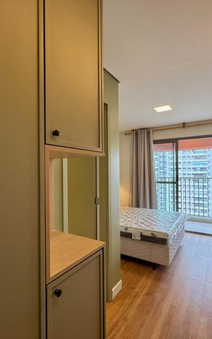 Studio para alugar com 25m², 1 quarto e sem vaga Studio para alugar com 25m², 1 quarto e sem vagaCozinha