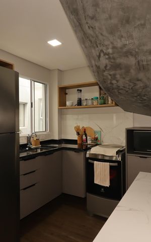 Casa de condomínio à venda com 97m², 2 quartos e 1 vagaCozinha