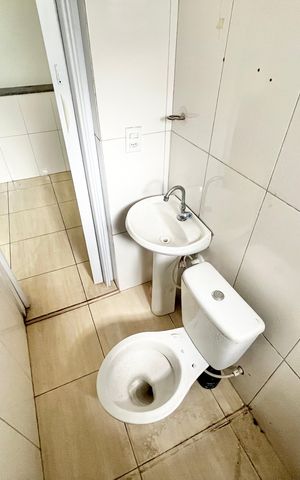 Studio para alugar com 30m², 1 quarto e sem vaga Studio para alugar com 30m², 1 quarto e sem vagaBanheiro