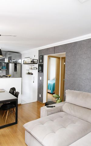Apartamento à venda com 55m², 2 quartos e 1 vagaSala