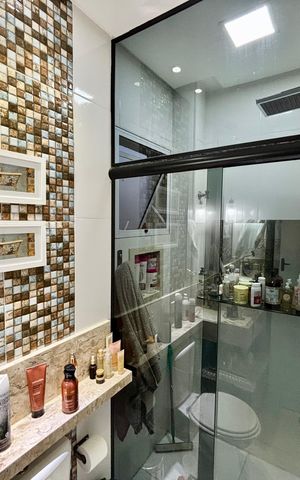 Apartamento à venda com 56m², 2 quartos e 1 vaga Apartamento à venda com 56m², 2 quartos e 1 vagaBanheiro da Suíte