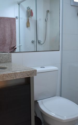 Apartamento à venda com 69m², 2 quartos e 1 vagaBanheiro Social
