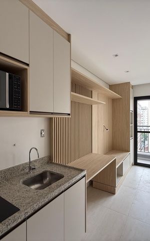 Studio para alugar com 23m², 1 quarto e sem vaga