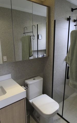 Apartamento à venda com 60m², 2 quartos e 1 vagaBanheiro do Quarto Suíte