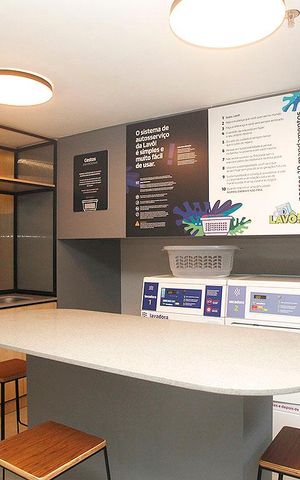 Studio para alugar com 31m², 1 quarto e sem vagaÁrea Comum - Lavanderia