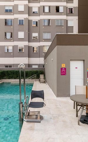 Apartamento para alugar com 26m², 1 quarto e sem vaga Apartamento para alugar com 26m², 1 quarto e sem vagaÁrea comum - Piscina