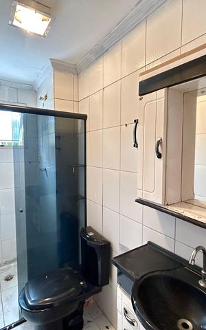 Apartamento à venda com 46m², 2 quartos e 1 vaga Apartamento à venda com 46m², 2 quartos e 1 vagaBanheiro
