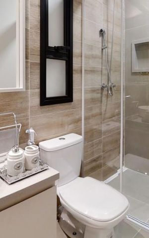 Apartamento à venda com 65m², 3 quartos e 2 vagas Apartamento à venda com 65m², 3 quartos e 2 vagasBanheiro 1