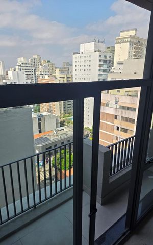 Apartamento à venda com 46m², 1 quarto e sem vagaVaranda