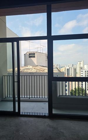 Apartamento à venda com 46m², 1 quarto e sem vagaVaranda